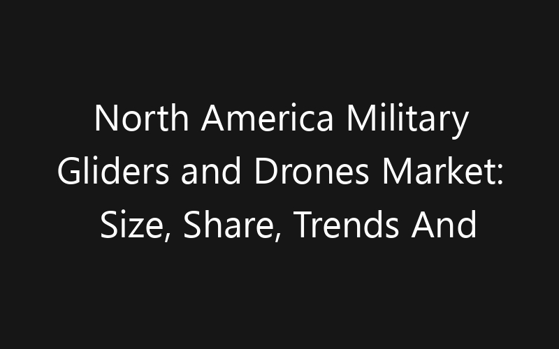 North America Military Gliders and Drones Market: Size, Share, Trends And Forecast 2035