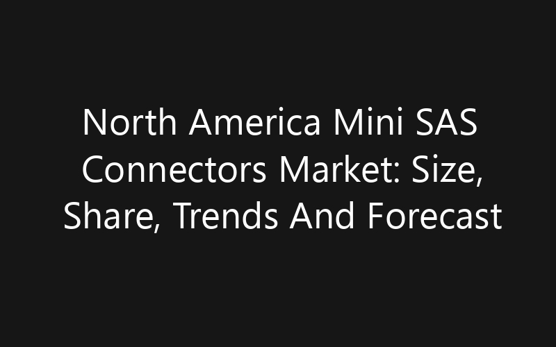 North America Mini SAS Connectors Market: Size, Share, Trends And Forecast 2035