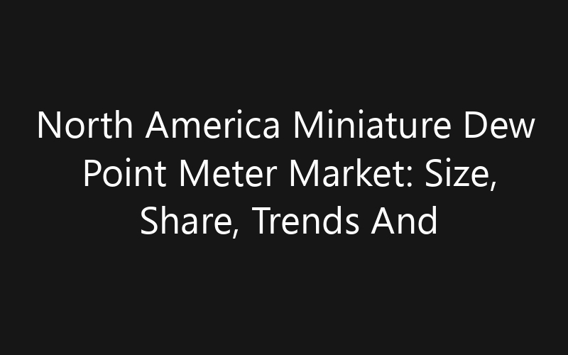 North America Miniature Dew Point Meter Market: Size, Share, Trends And Forecast 2035