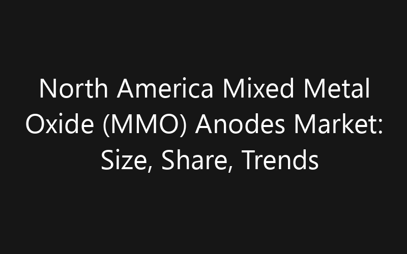 North America Mixed Metal Oxide (MMO) Anodes Market: Size, Share, Trends And Forecast 2035