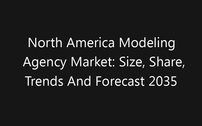 North America Modeling Agency Market: Size, Share, Trends And Forecast 2035