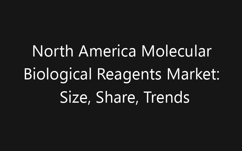 North America Molecular Biological Reagents Market: Size, Share, Trends And Forecast 2035