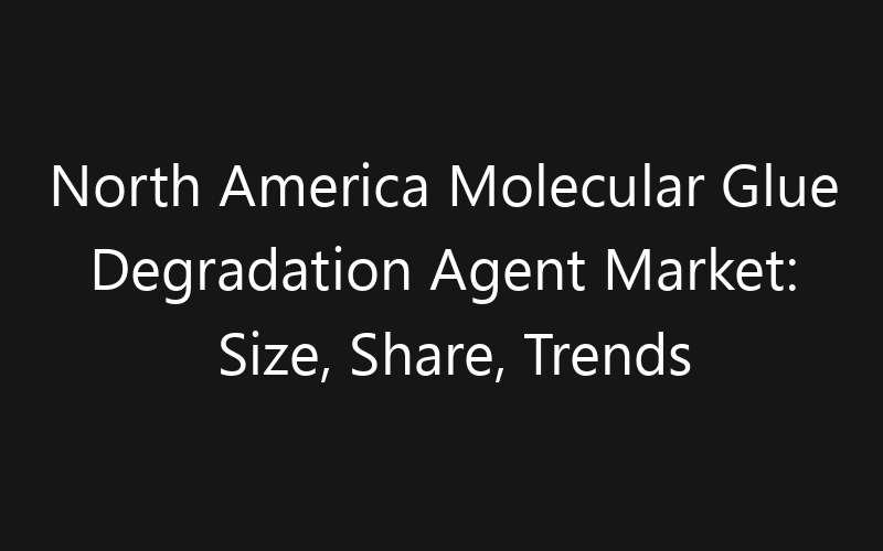 North America Molecular Glue Degradation Agent Market: Size, Share, Trends And Forecast 2035