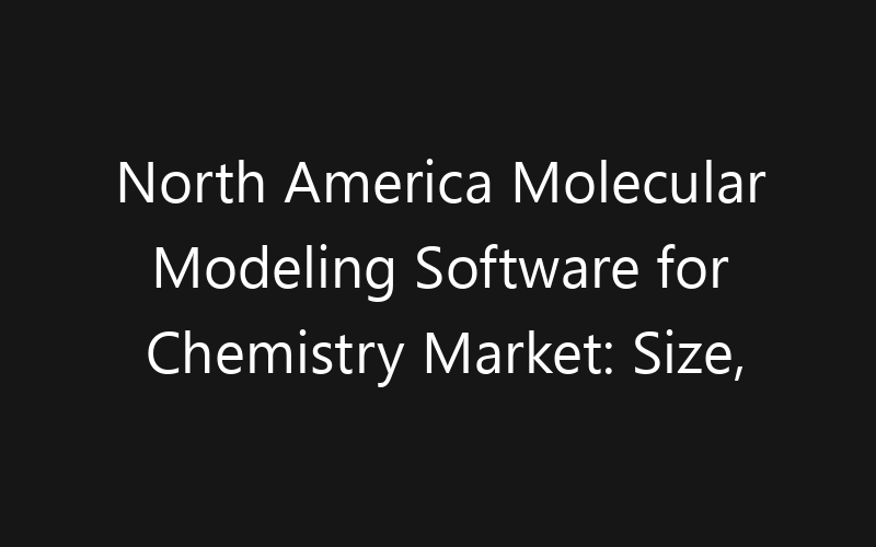 North America Molecular Modeling Software for Chemistry Market: Size, Share, Trends And Forecast 2035