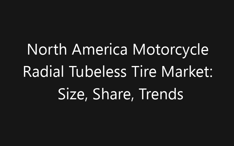 North America Motorcycle Radial Tubeless Tire Market: Size, Share, Trends And Forecast 2035
