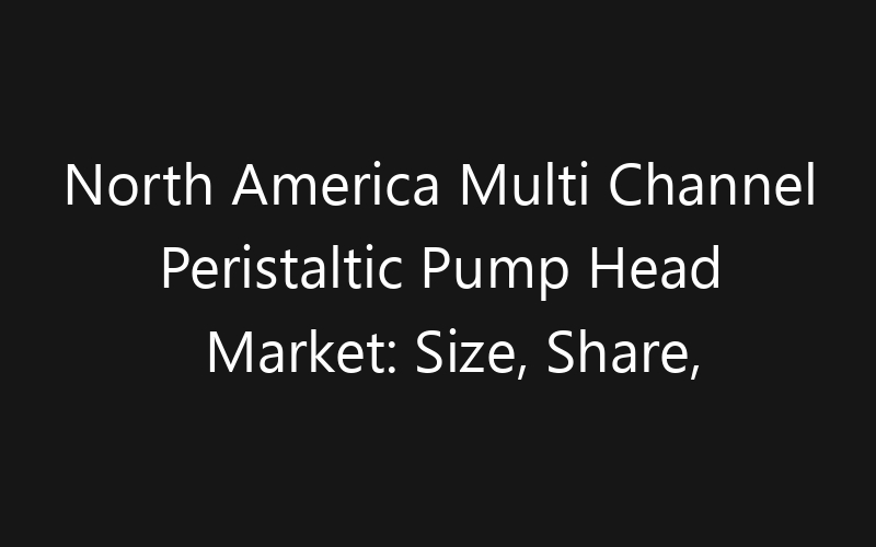North America Multi Channel Peristaltic Pump Head Market: Size, Share, Trends And Forecast 2035