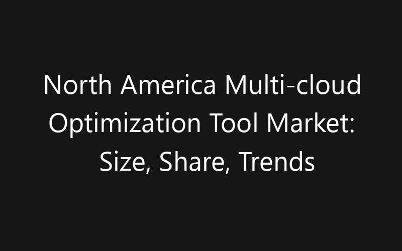 North America Multi-cloud Optimization Tool Market: Size, Share, Trends And Forecast 2035