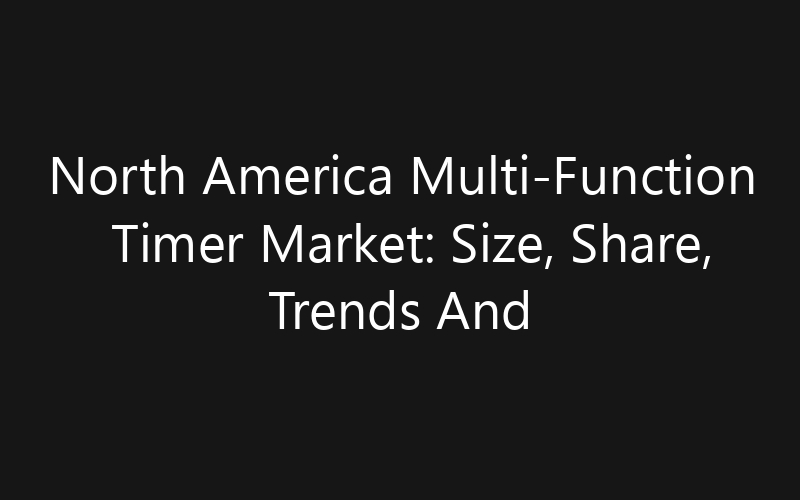 North America Multi-Function Timer Market: Size, Share, Trends And Forecast 2035