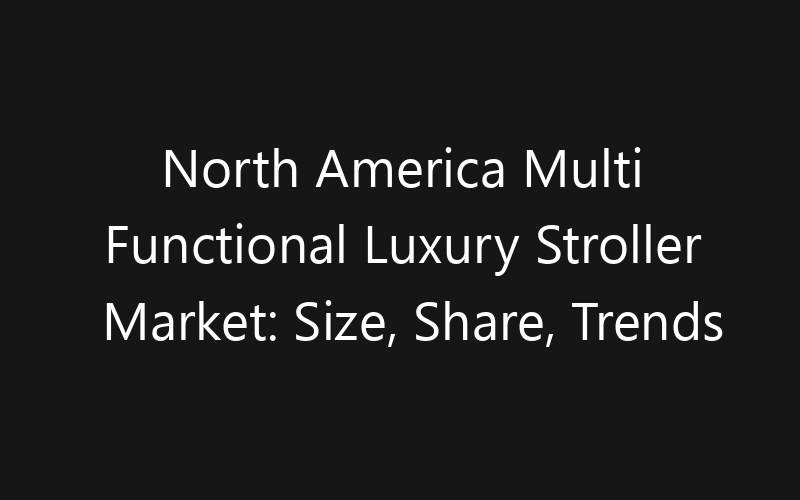 North America Multi Functional Luxury Stroller Market: Size, Share, Trends And Forecast 2035