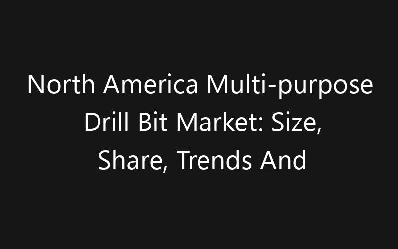 North America Multi-purpose Drill Bit Market: Size, Share, Trends And Forecast 2035