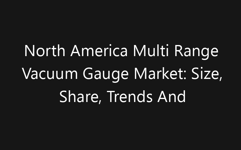 North America Multi Range Vacuum Gauge Market: Size, Share, Trends And Forecast 2035