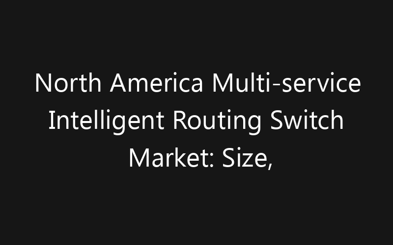 North America Multi-service Intelligent Routing Switch Market: Size, Share, Trends And Forecast 2035