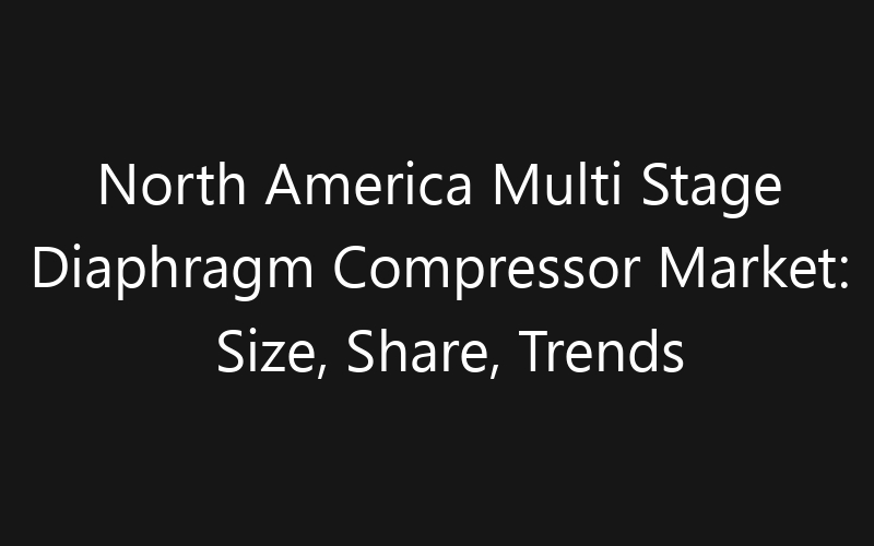 North America Multi Stage Diaphragm Compressor Market: Size, Share, Trends And Forecast 2035