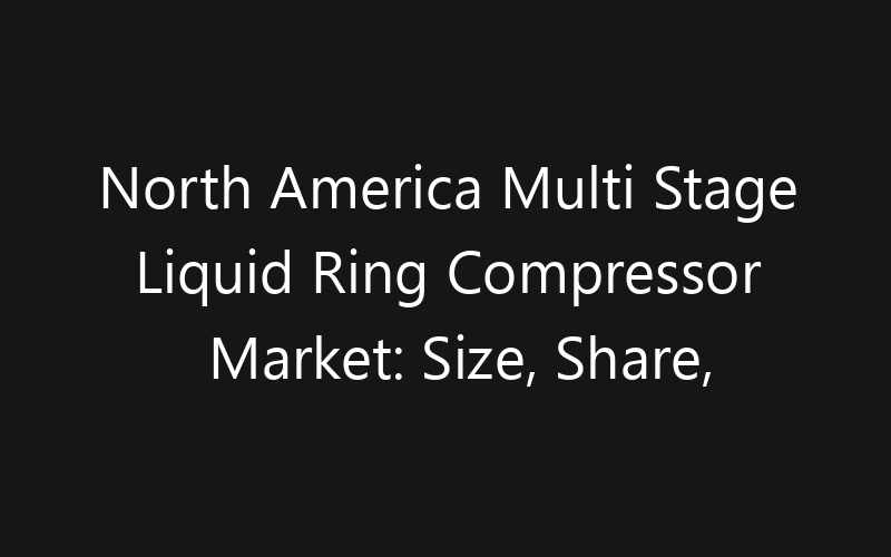 North America Multi Stage Liquid Ring Compressor Market: Size, Share, Trends And Forecast 2035