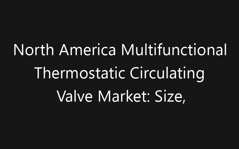 North America Multifunctional Thermostatic Circulating Valve Market: Size, Share, Trends And Forecast 2035