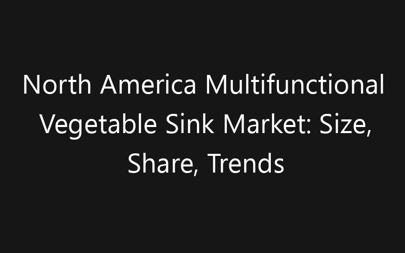 North America Multifunctional Vegetable Sink Market: Size, Share, Trends And Forecast 2035