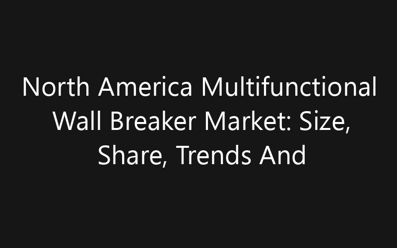 North America Multifunctional Wall Breaker Market: Size, Share, Trends And Forecast 2035