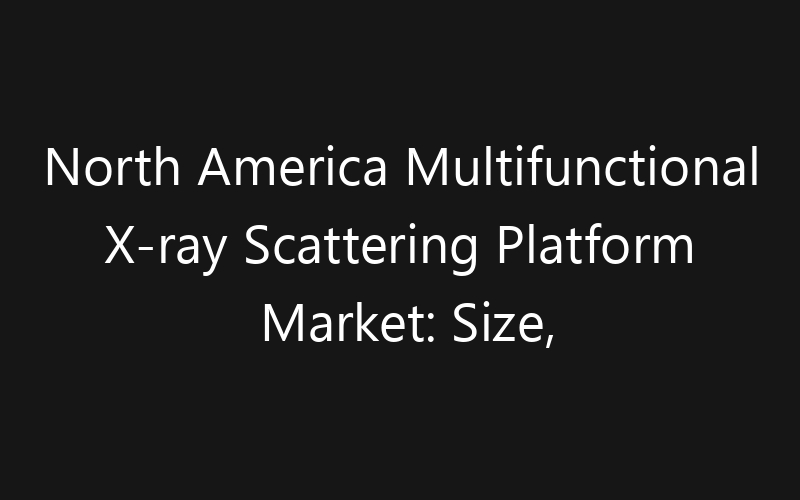North America Multifunctional X-ray Scattering Platform Market: Size, Share, Trends And Forecast 2035