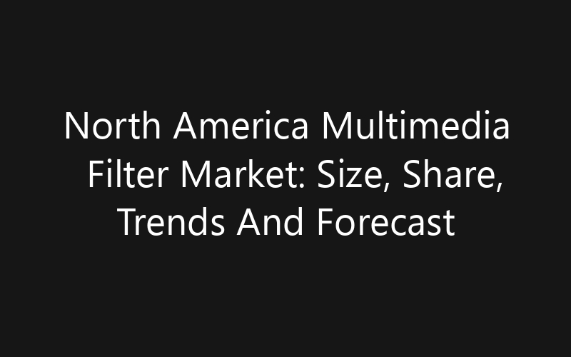 North America Multimedia Filter Market: Size, Share, Trends And Forecast 2035