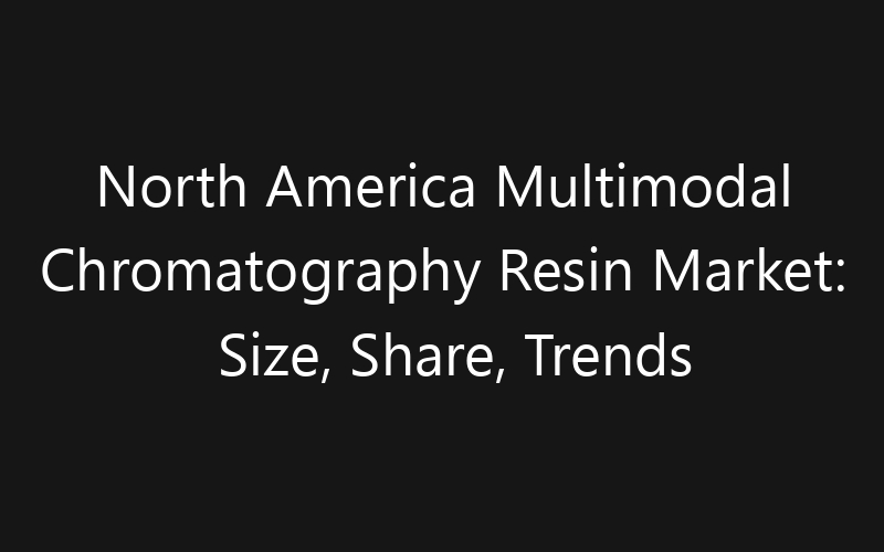 North America Multimodal Chromatography Resin Market: Size, Share, Trends And Forecast 2035