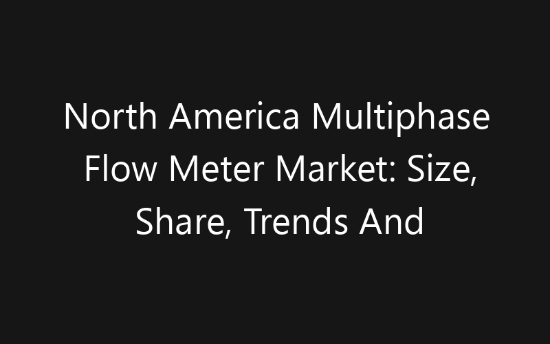 North America Multiphase Flow Meter Market: Size, Share, Trends And Forecast 2035