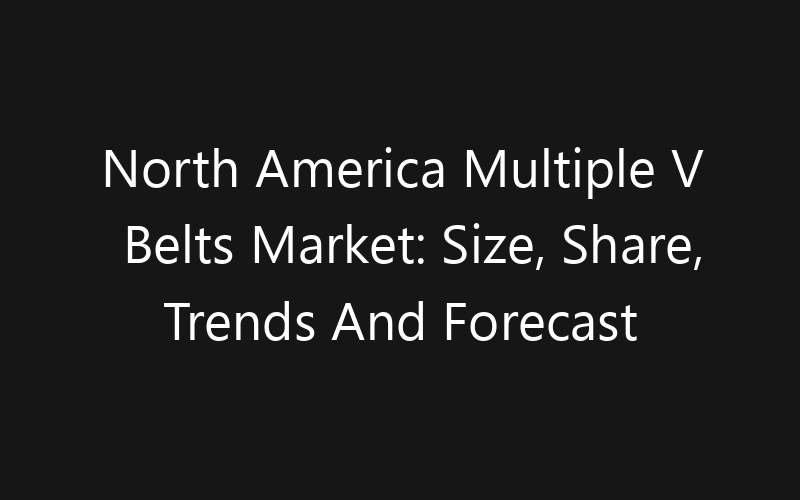 North America Multiple V Belts Market: Size, Share, Trends And Forecast 2035