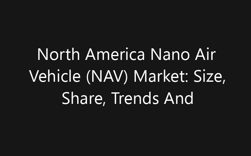 North America Nano Air Vehicle (NAV) Market: Size, Share, Trends And Forecast 2035